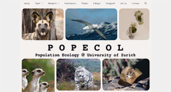 Desktop Screenshot of popecol.org